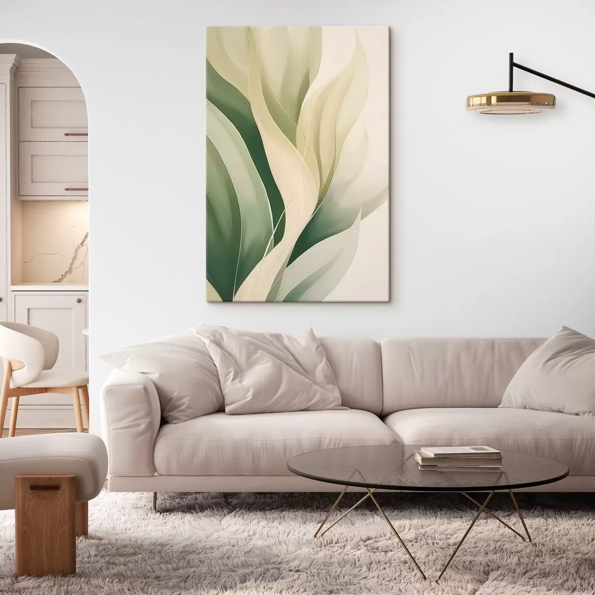 Obraz Abstraktní zelené listy Č. s45832