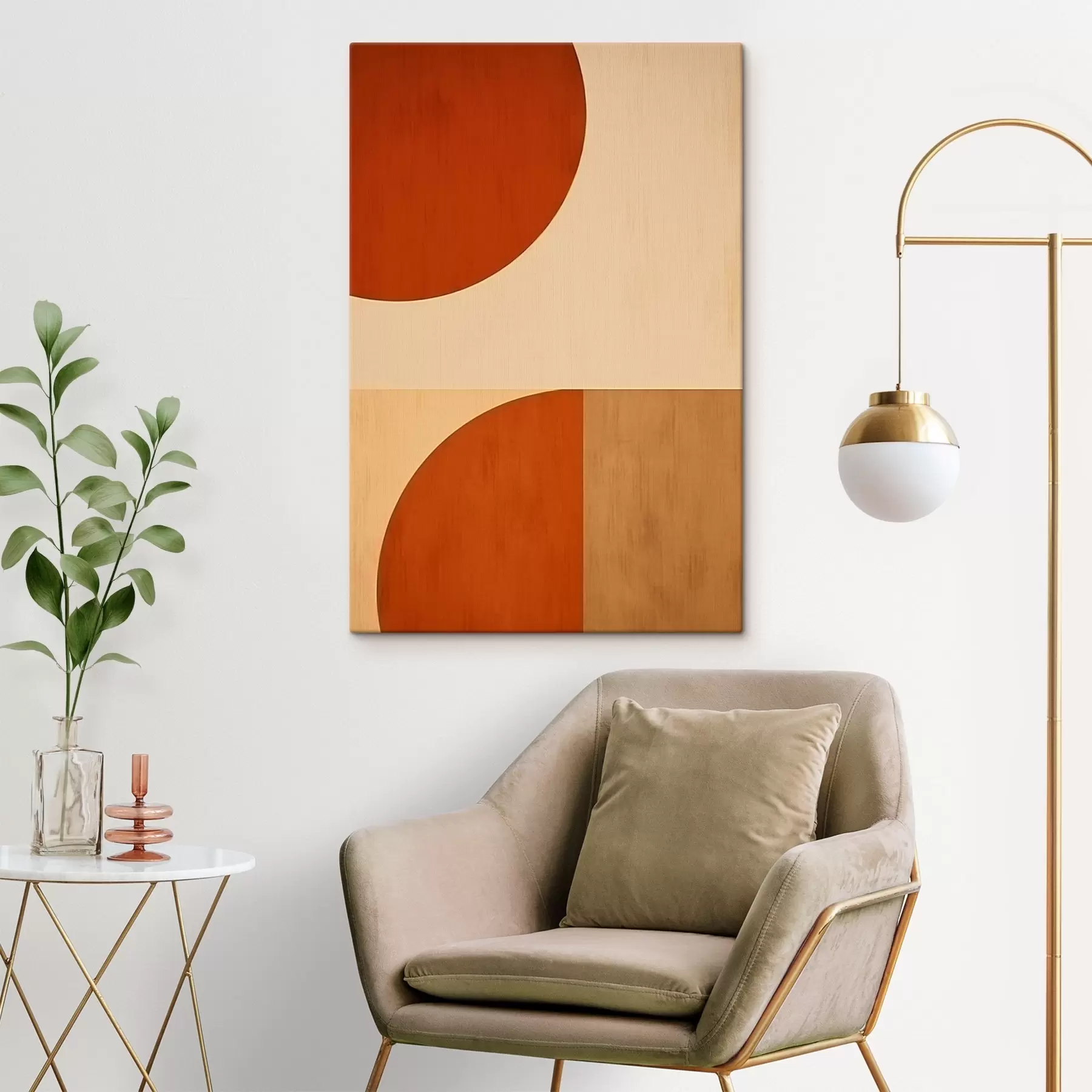 Obraz Abstraktní půlkruhy Č. s45844