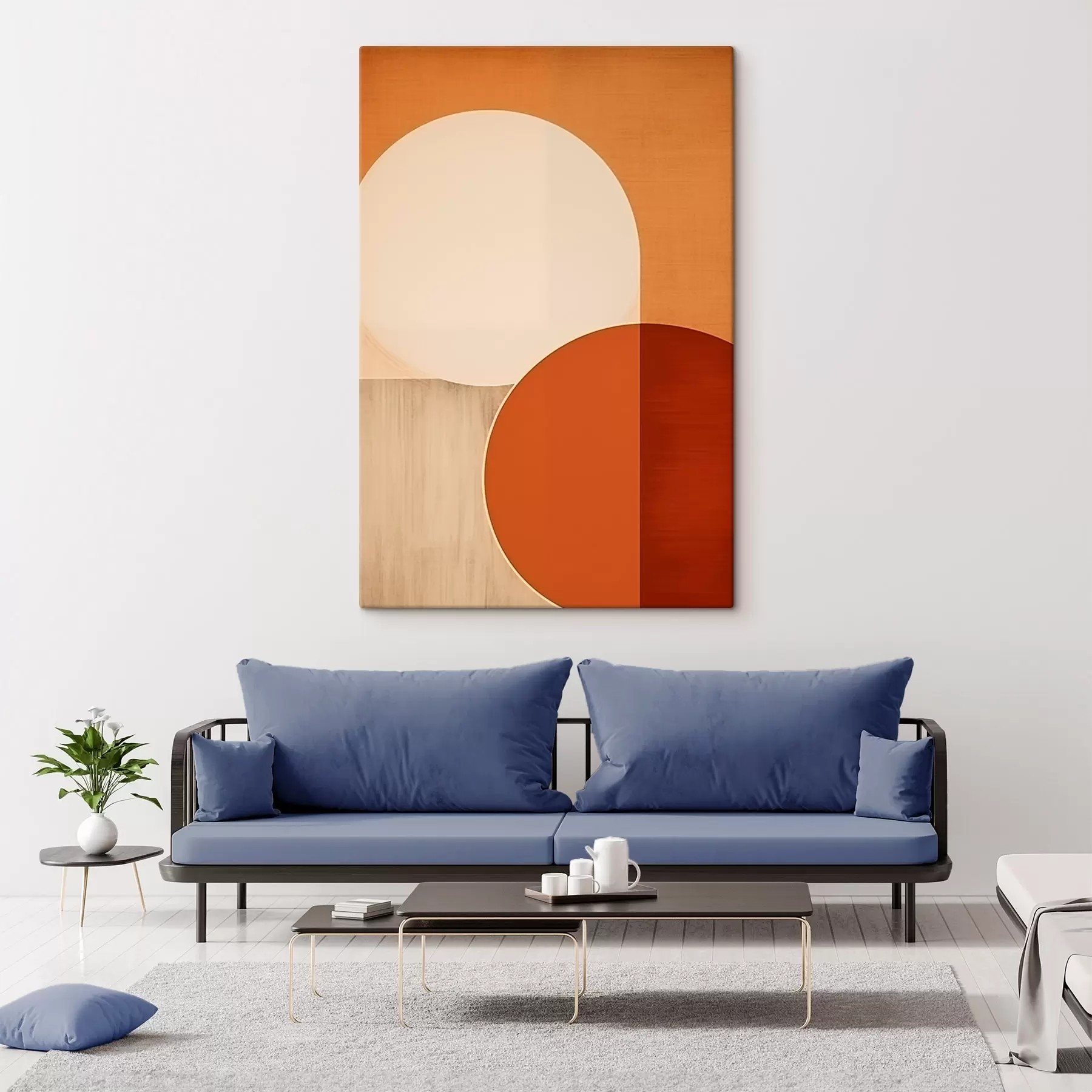 Obraz Abstraktní půlkruhy Č. s45845