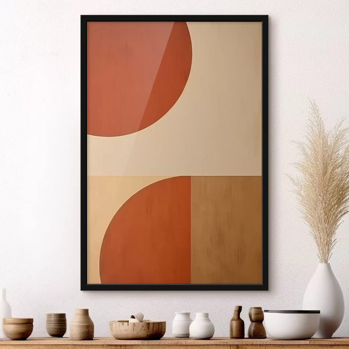 Poster Abstraktní půlkruhy f45844