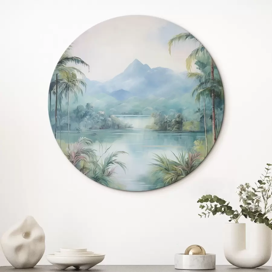 Obraz Řeka v džungli před horou Č. r45912