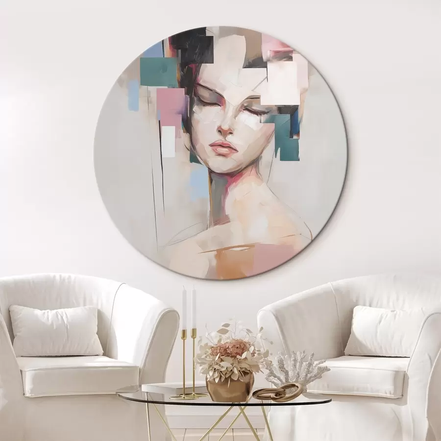 Obraz Abstraktní portrét imitující malbu Č. r45921