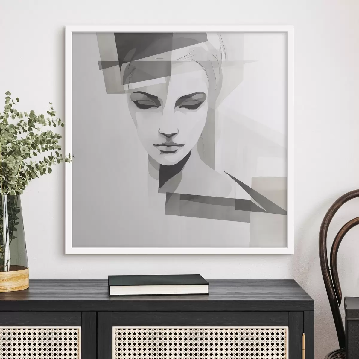 Poster Abstraktní portrét f45917