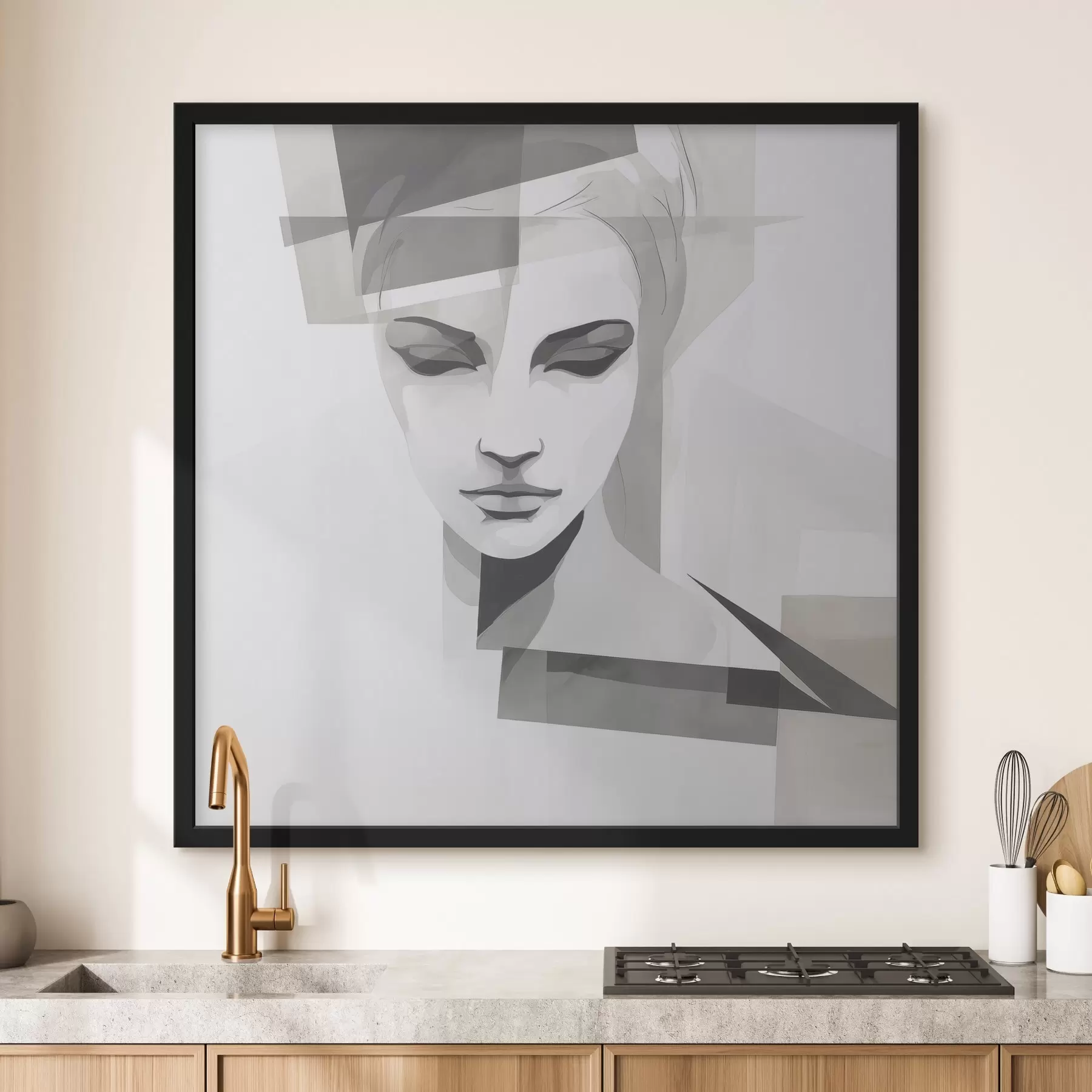 Fototapet Abstraktní portrét f45917