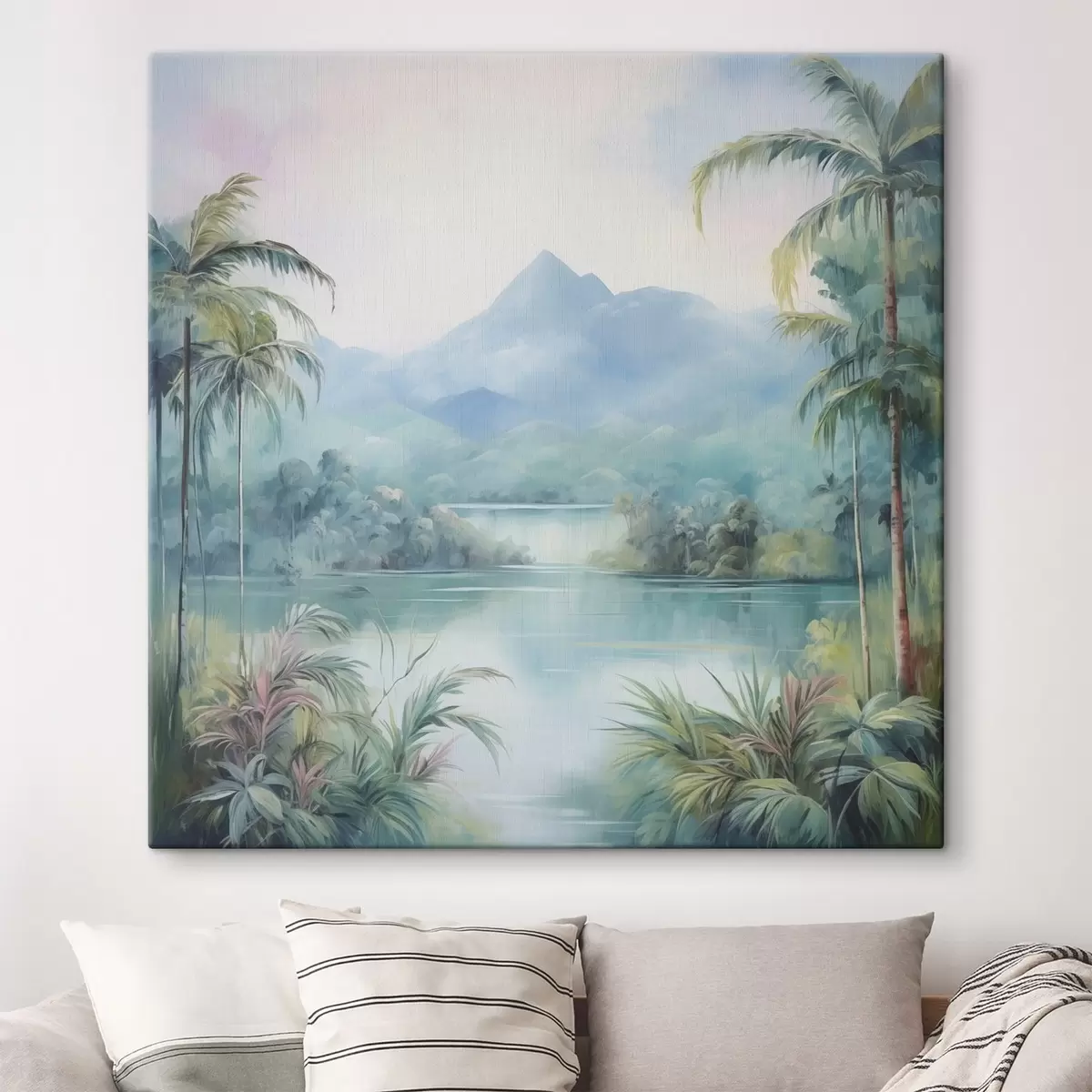 Obraz Řeka v džungli před horou Č. s45912