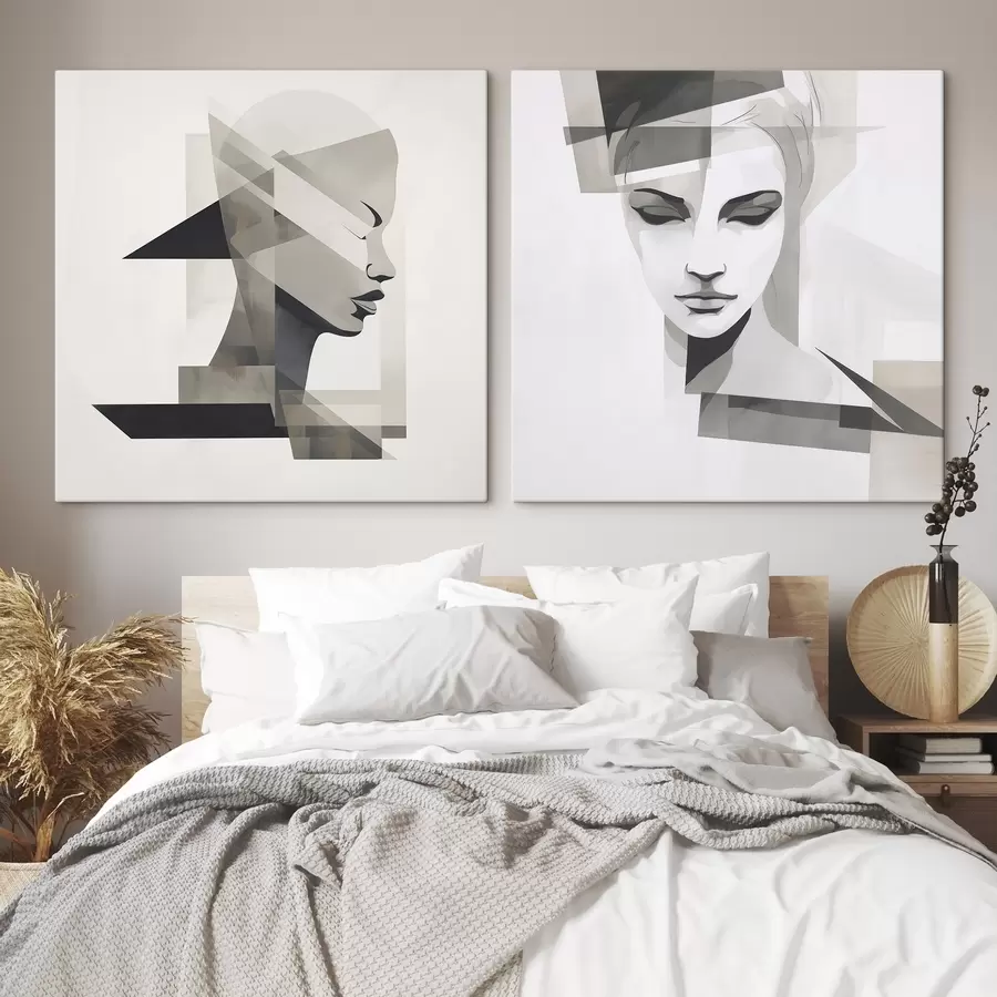 Obraz Abstraktní portrét Č. m00753