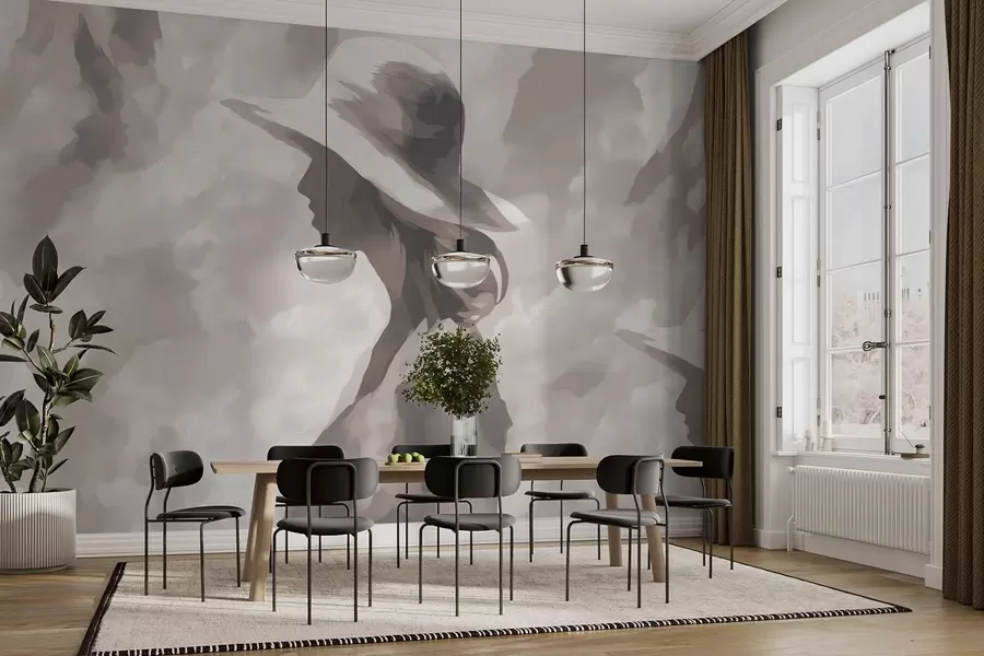 Fototapet Dívka v klobouku w04561