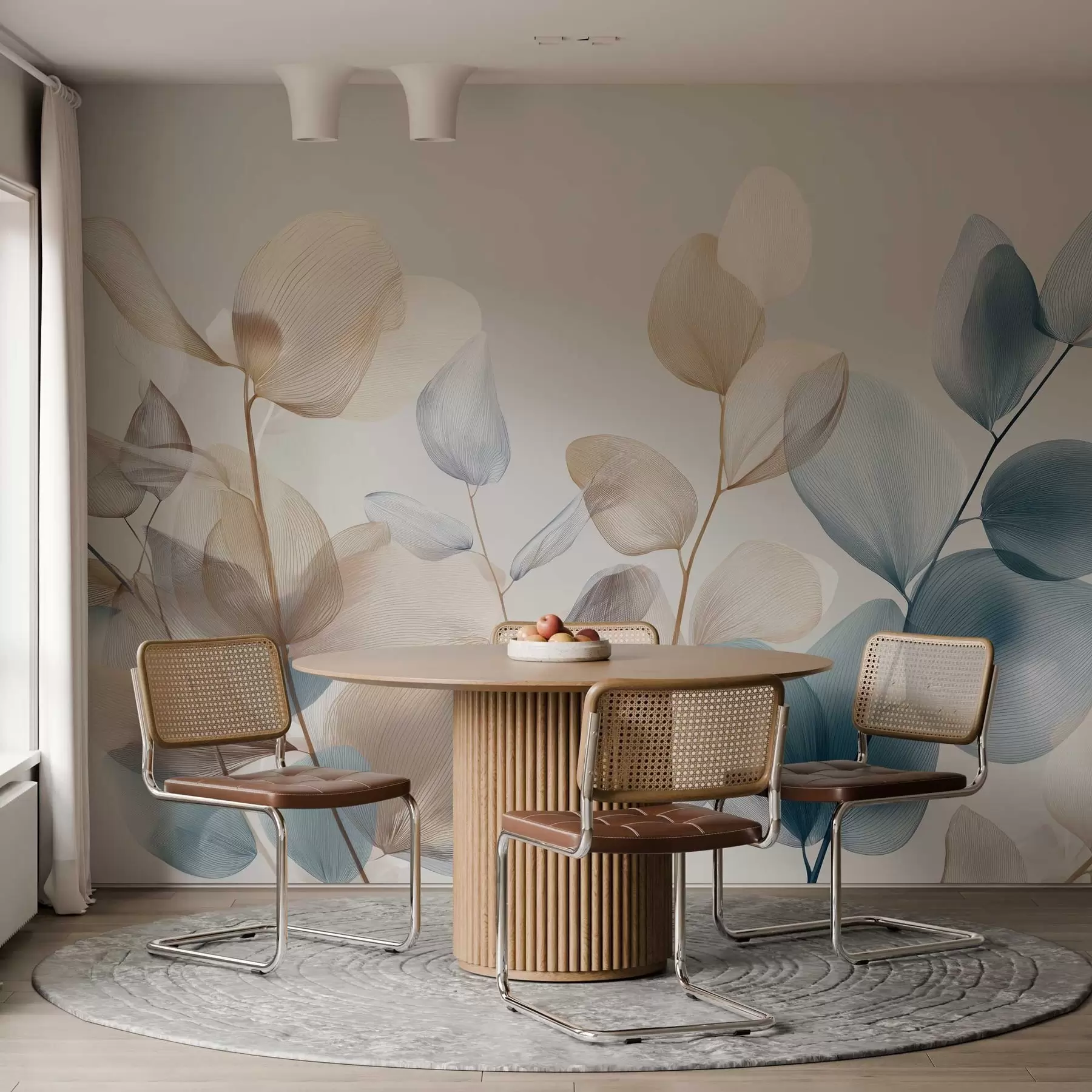 Fototapet elegantní eukalyptové listy s žilkami w04503