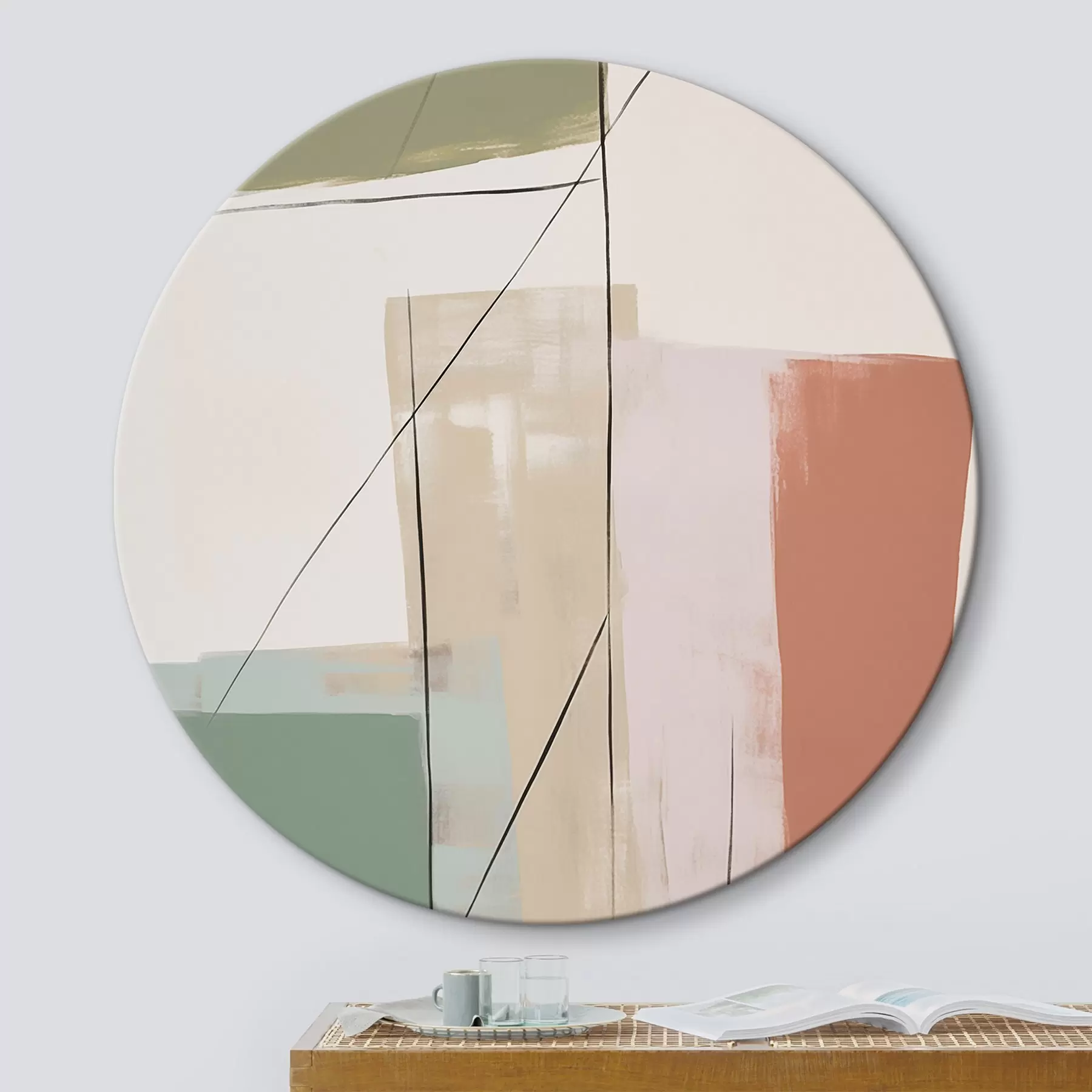 Obraz Abstrakce s imitací oděrek Č. r45974