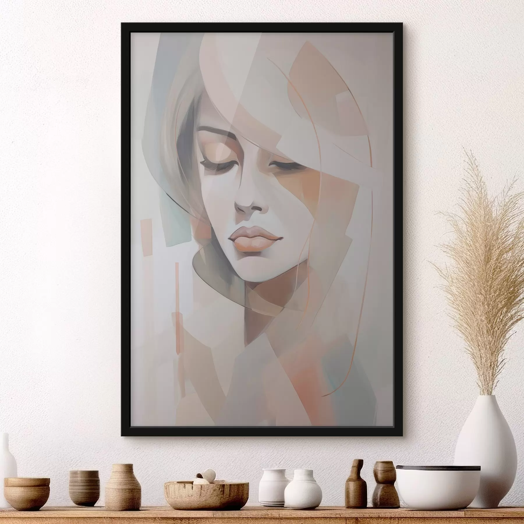 Fototapet Abstraktní portrét dívky f45972