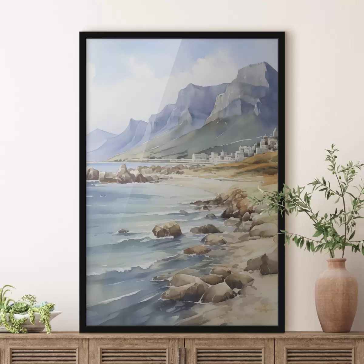 Poster Námořní imitace akvarelu f45978