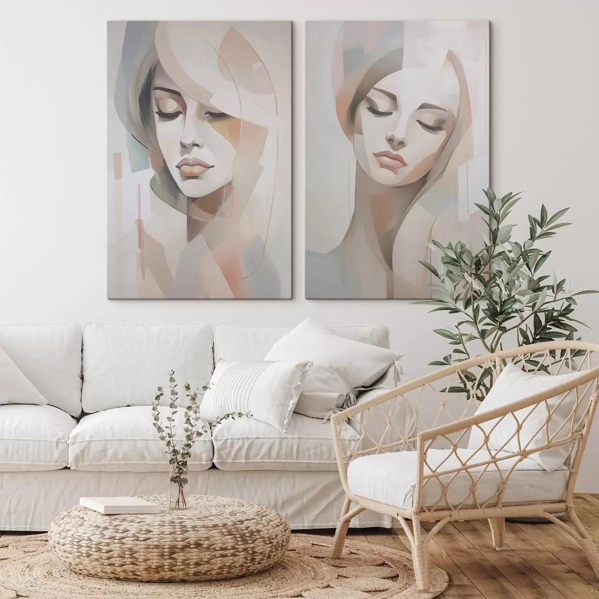 Obraz Abstraktní portrét dívky Č. m00768