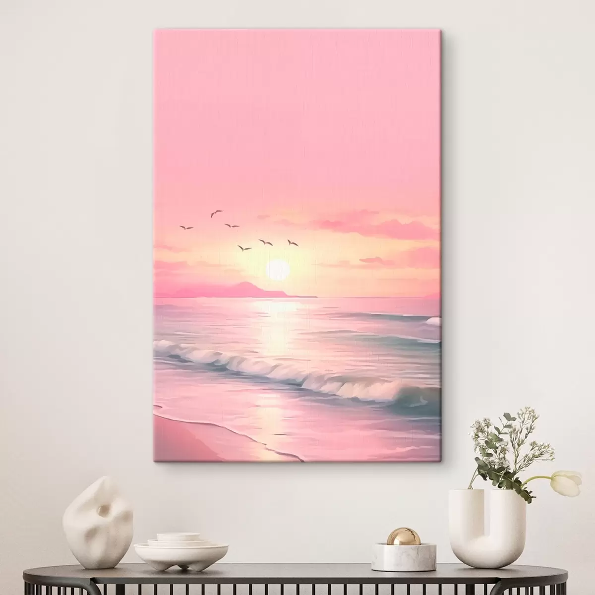 Obraz Růžový západ slunce nad mořem Č. s45955