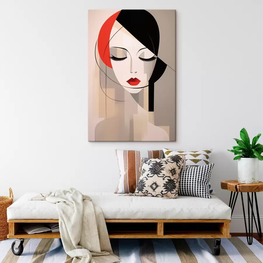 Obraz Abstraktní ženský portrét Č. s45965