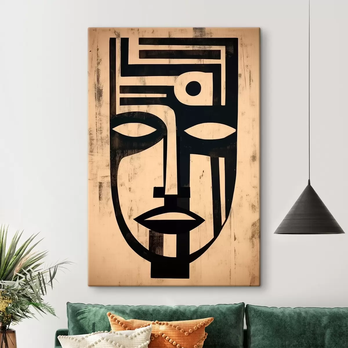 Obraz Geometrická abstraktní tvář Č. s45970