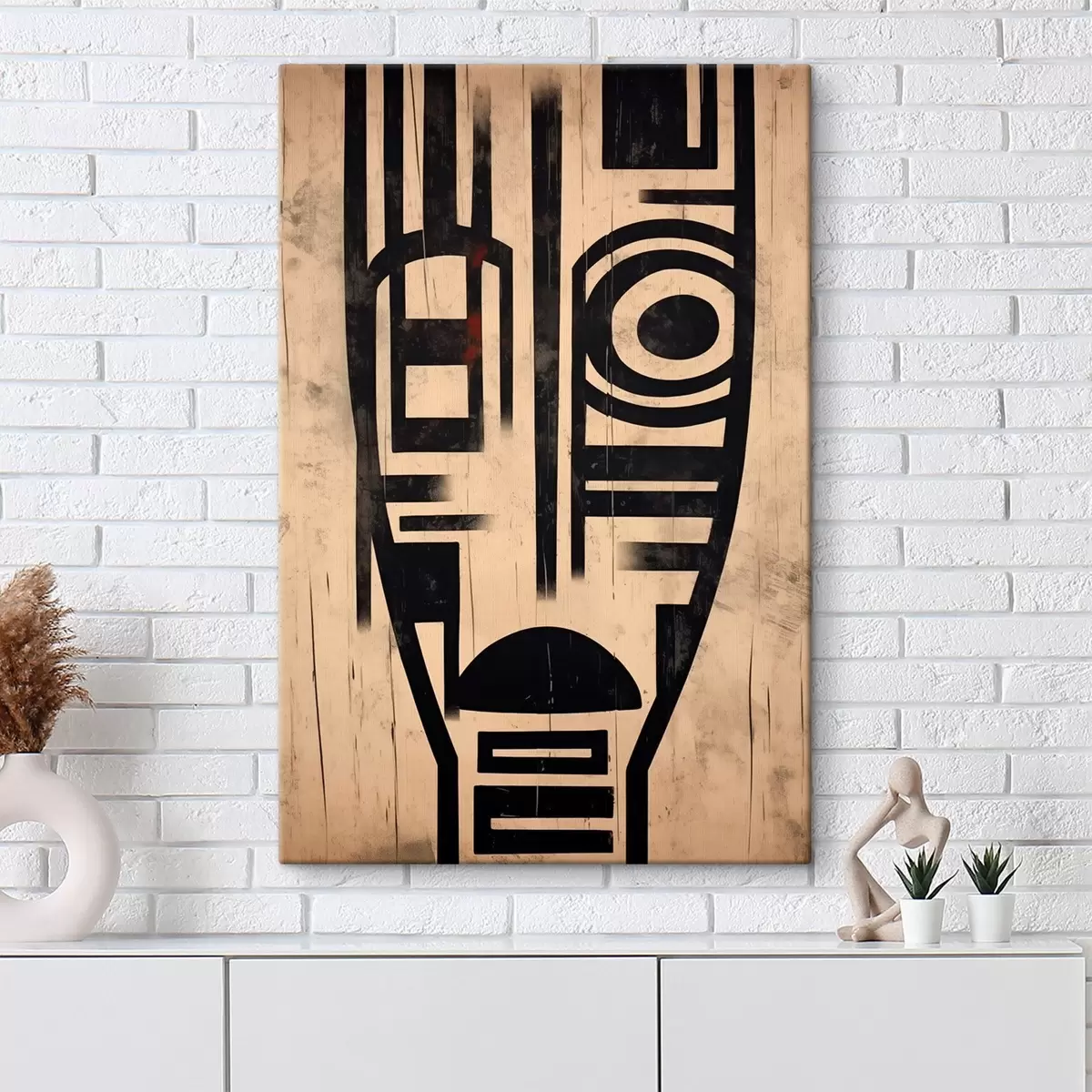 Obraz Geometrická abstraktní tvář Č. s45971