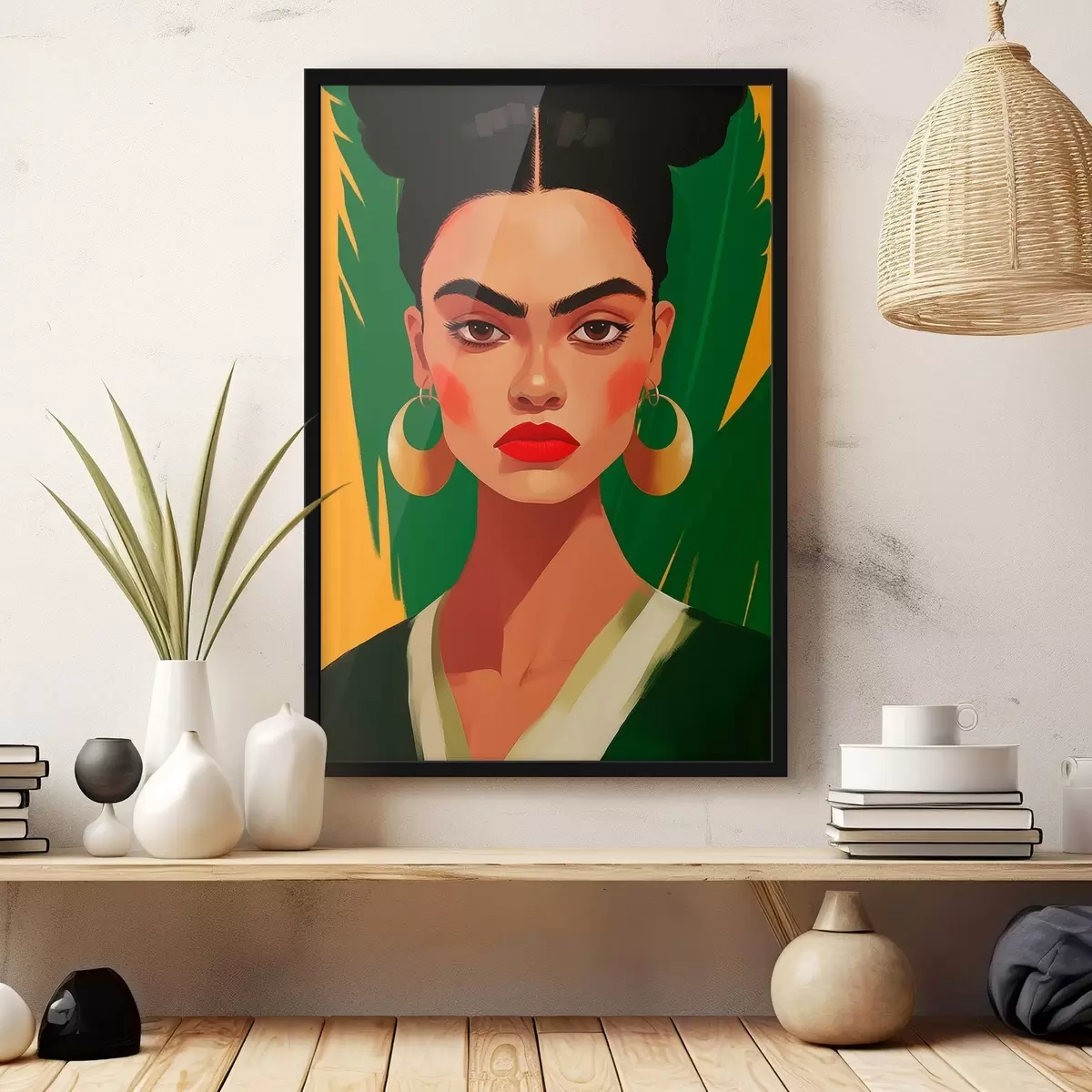 Poster Žena s náušnicemi f45953