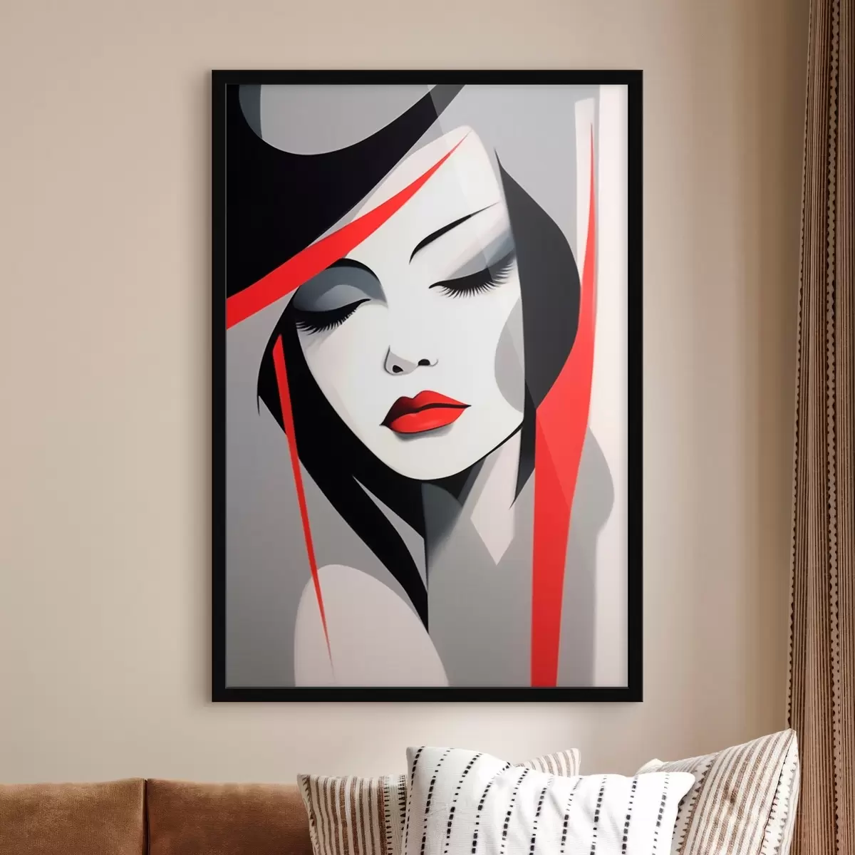 Poster Abstraktní ženský portrét f45964