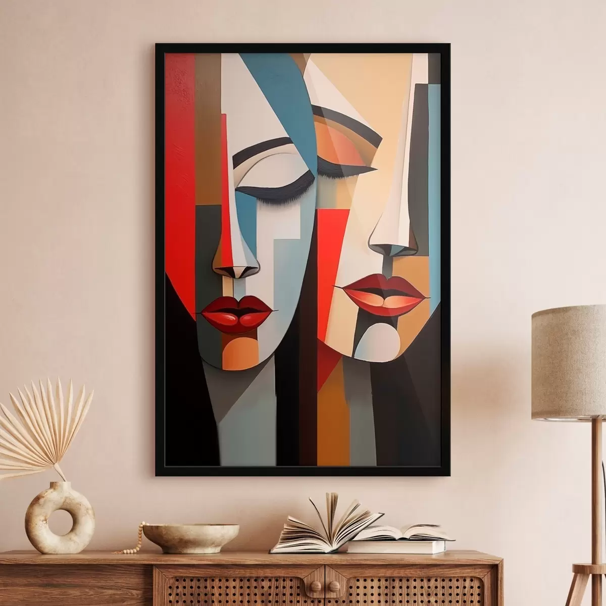 Poster Abstraktní ženské tváře f45967