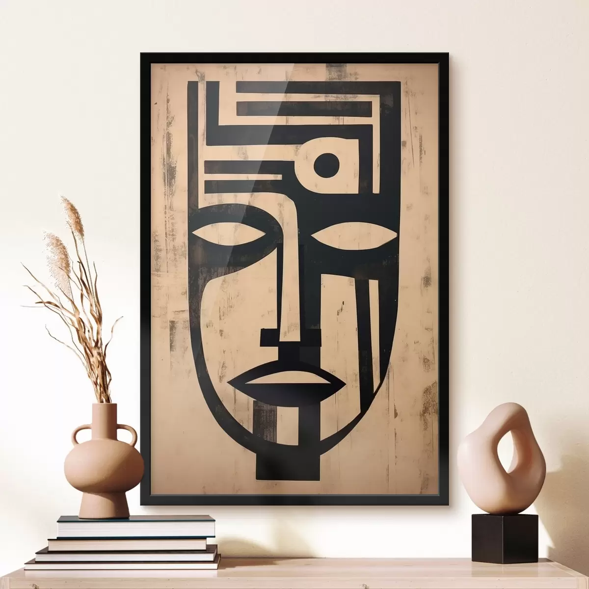 Poster Geometrická abstraktní tvář f45970