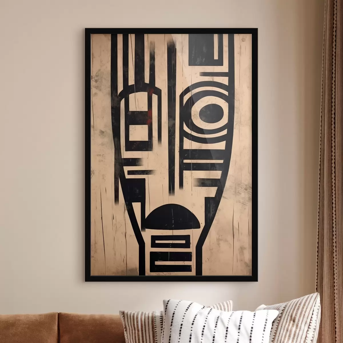 Poster Geometrická abstraktní tvář f45971