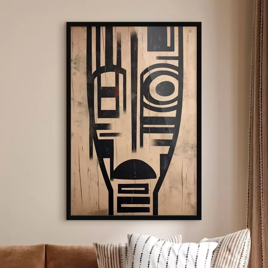 Fototapet Geometrická abstraktní tvář f45971