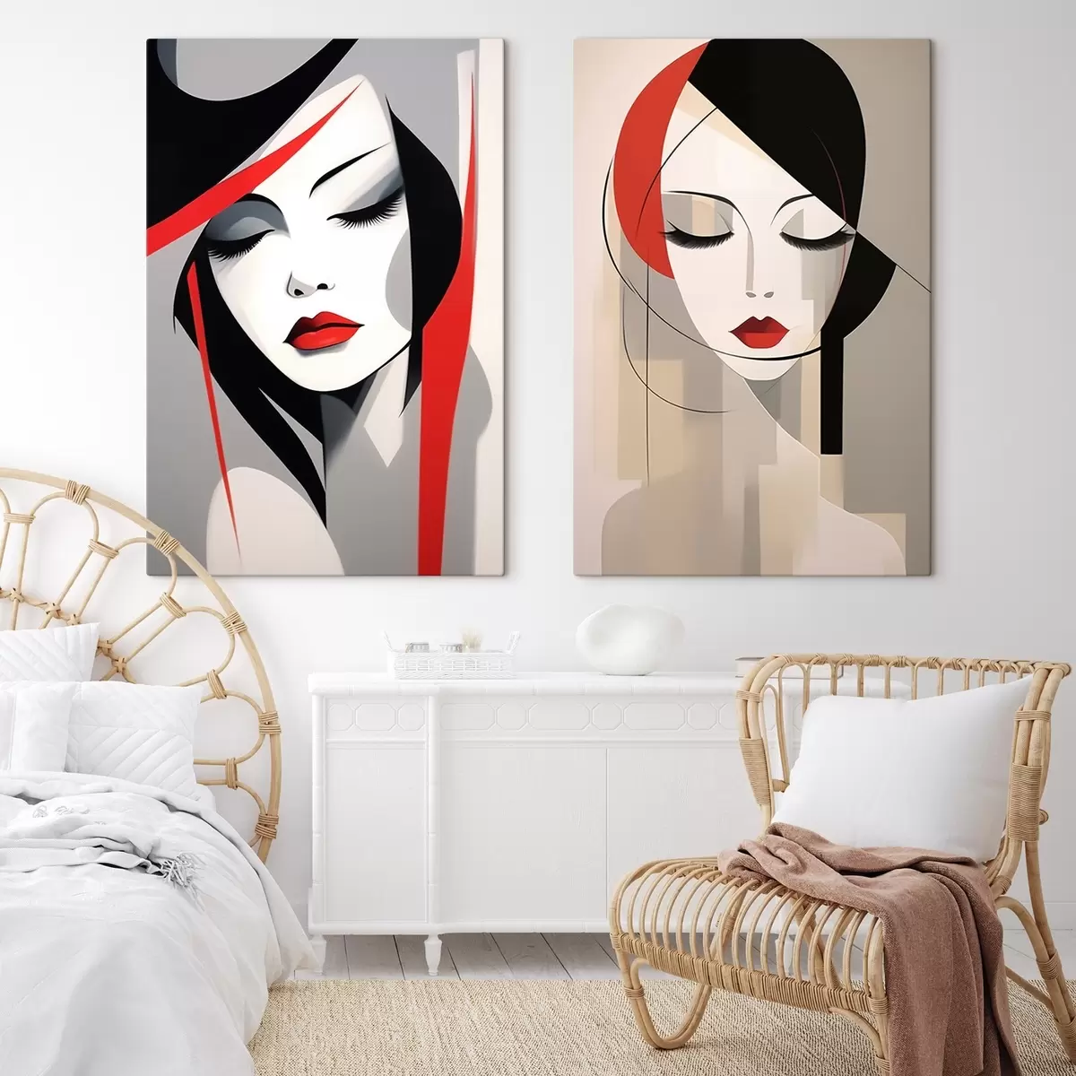 Obraz Abstraktní ženské portréty Č. m00774