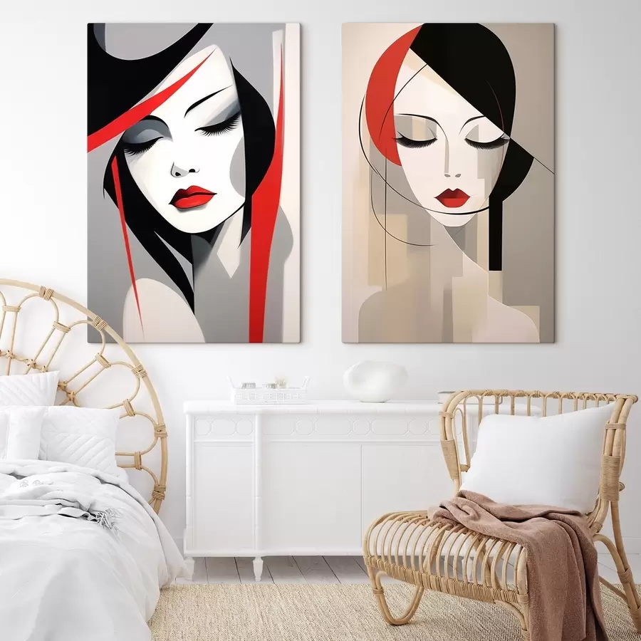 Obraz Abstraktní ženské portréty Č. m00774