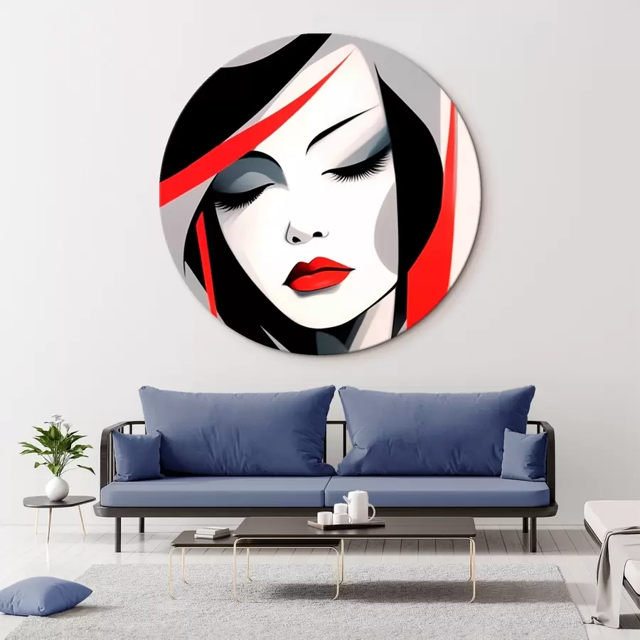 Obraz Abstraktní ženský portrét Č. r45964