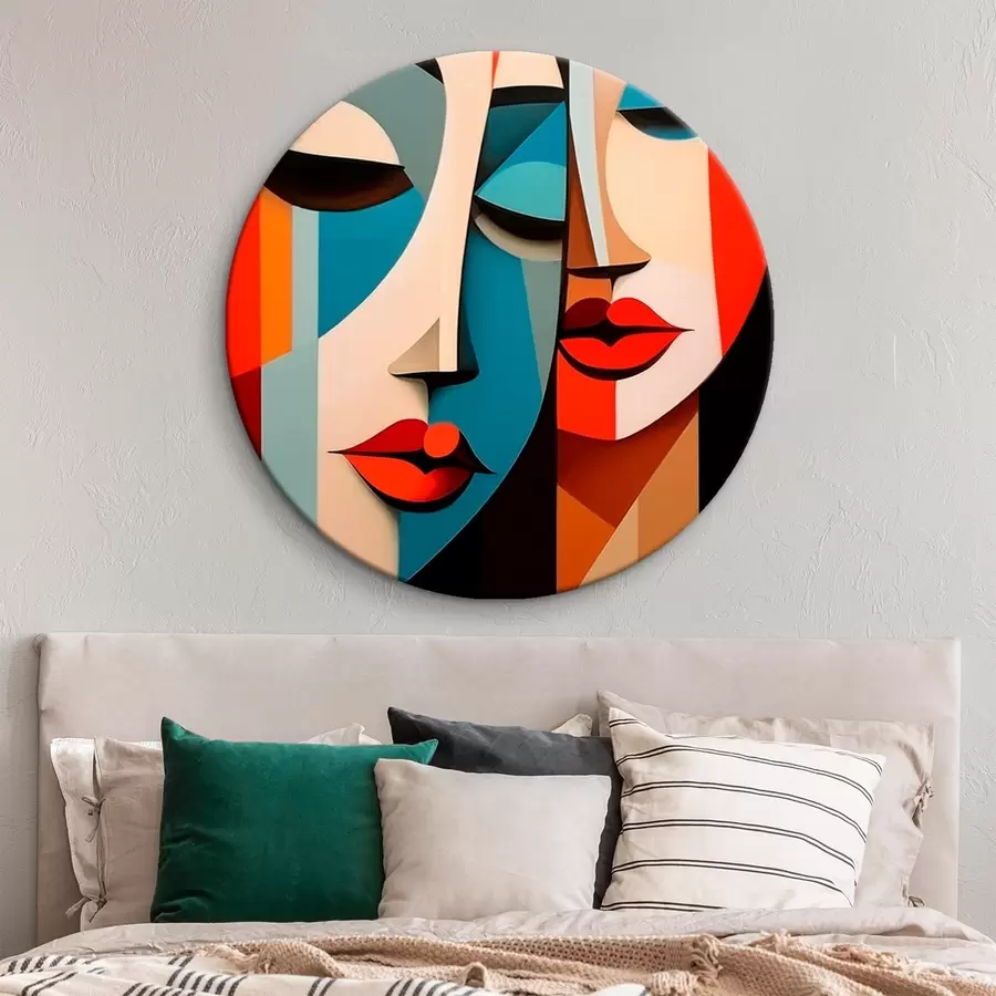 Obraz Geometrický ženský portrét Č. r45966