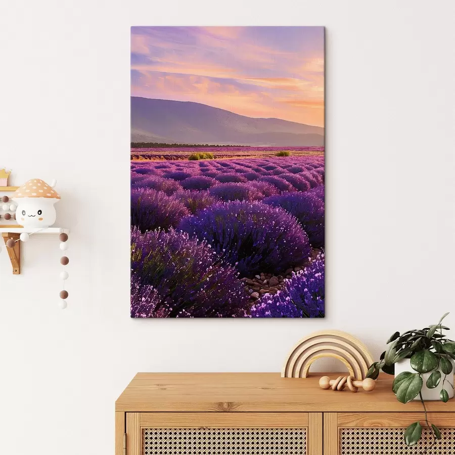 Obraz Levandulová pole na pozadí hor Č. s45662