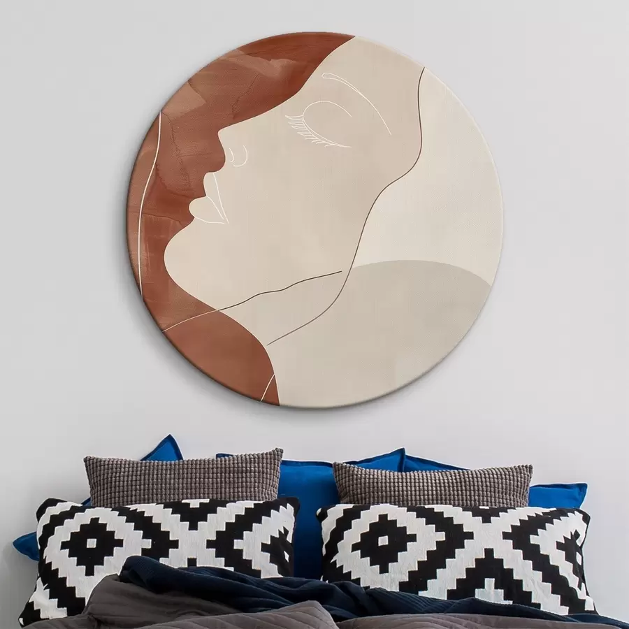 Obraz Abstrakce, silueta dívky Č. r45656