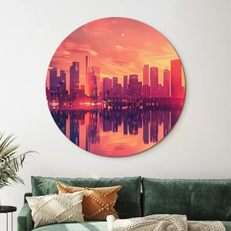 Obraz Město při západu slunce Č. r45658