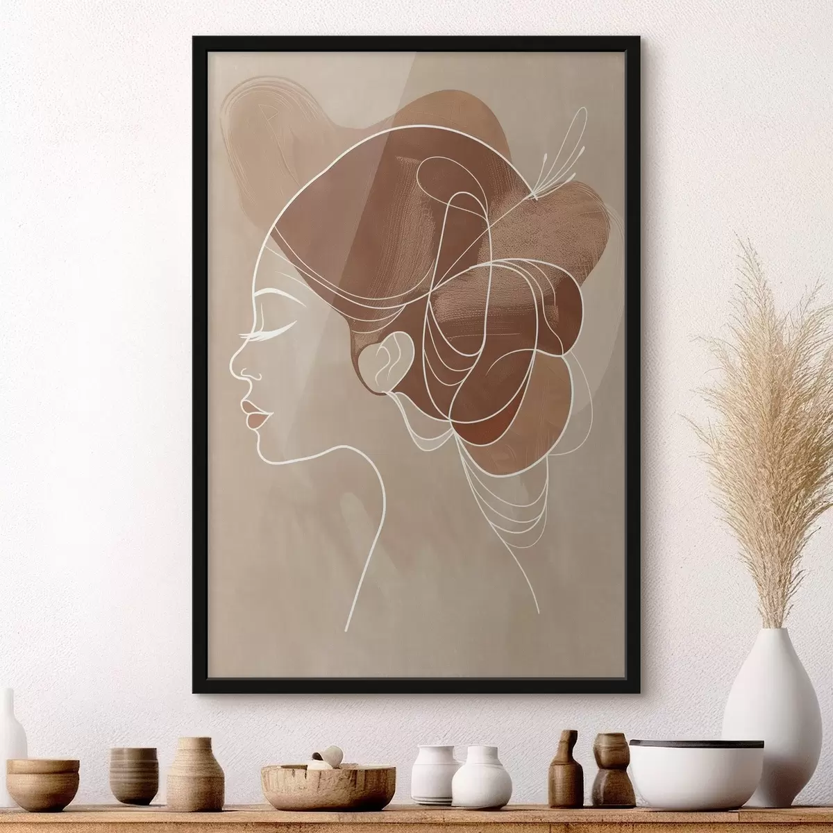 Poster Abstraktní kompozice, dívka f45655