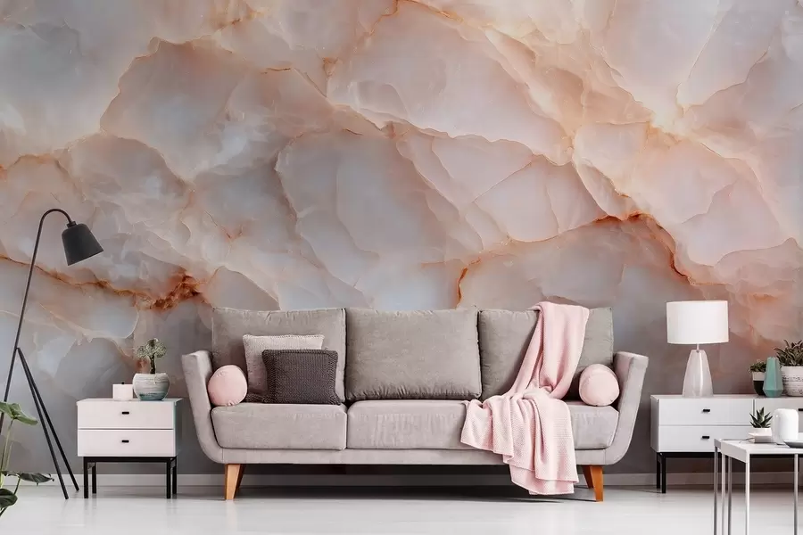 Fototapet Luxusní imitace mramoru v béžovo-šedých tónech s třpytivým efektem w09412