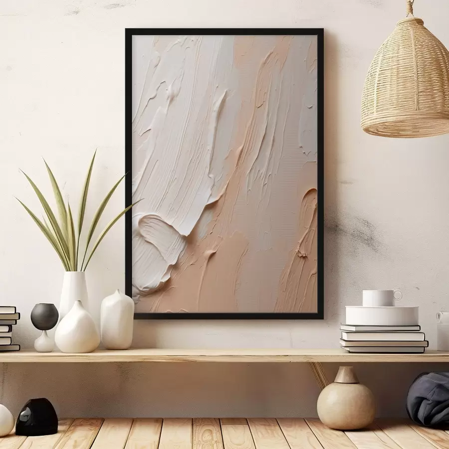 Fototapet Texturované pastelové tahy v béžovo-krémových tónech f45871