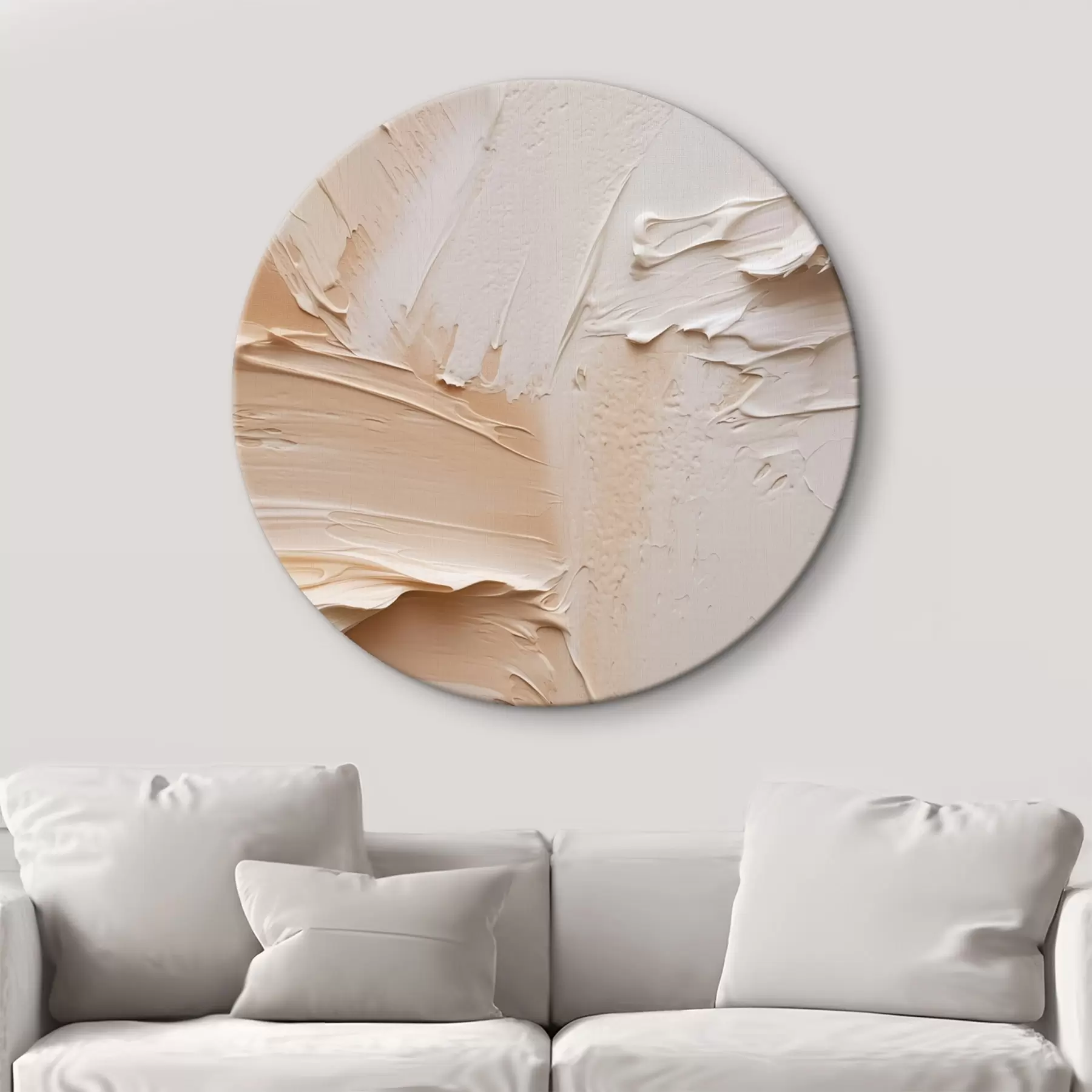 Obraz Lehké impasto tahy, krémová písková textura Č. r45872