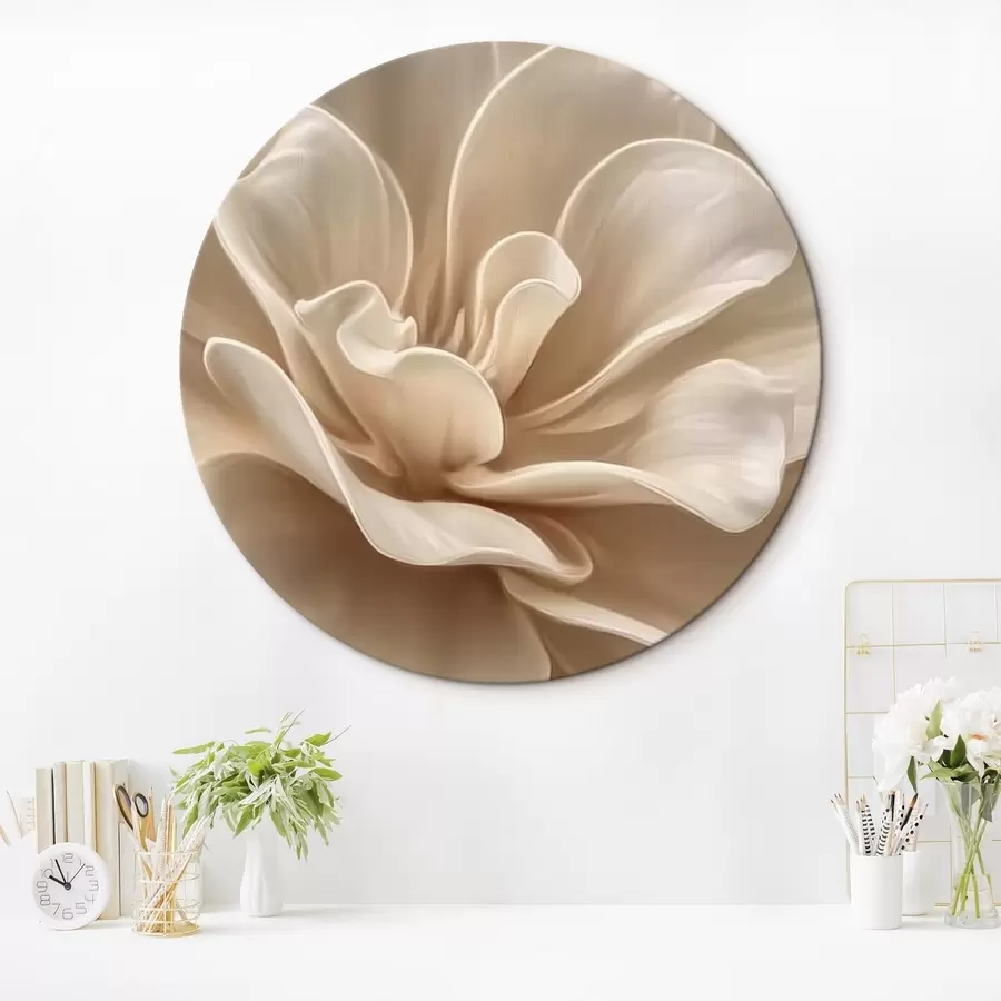 Obraz Velký krémový květ, měkké okvětní lístky, makro Č. r45874