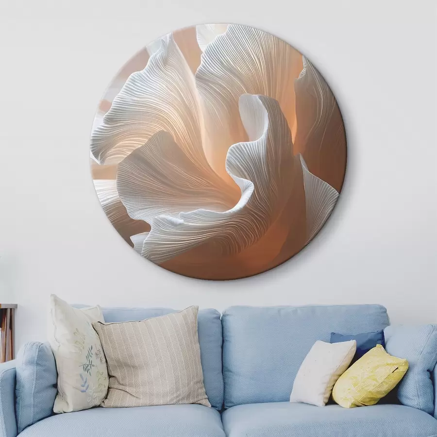 Obraz Vzdušné bílé okvětní lístky s teplým broskvovým leskem Č. r45909