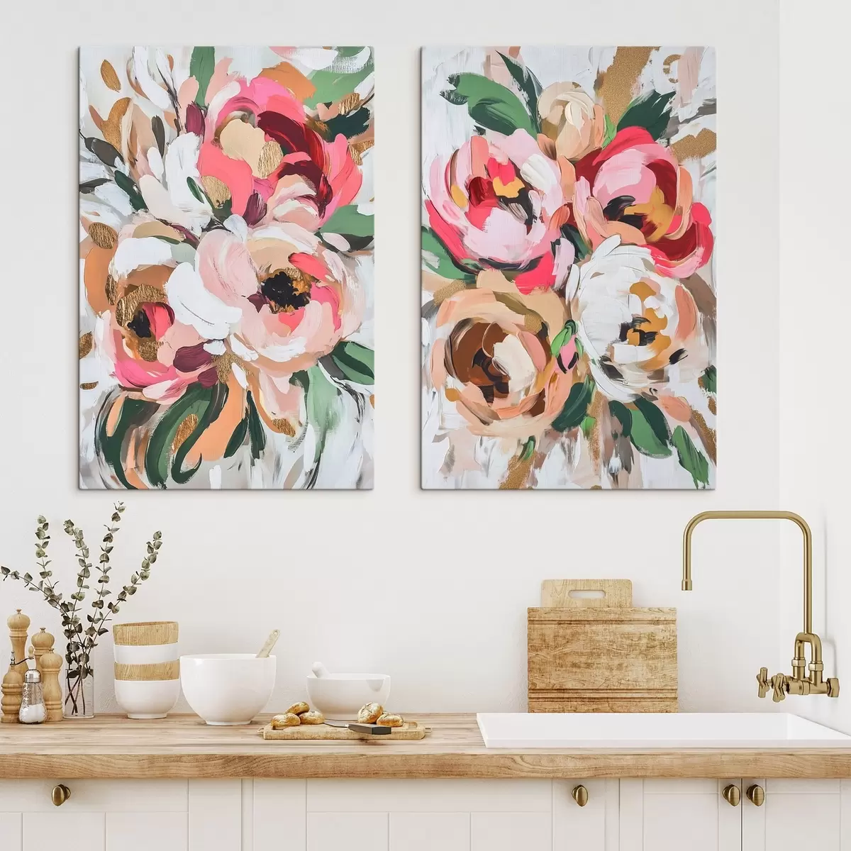 Obraz Velké abstraktní květiny Č. m00718