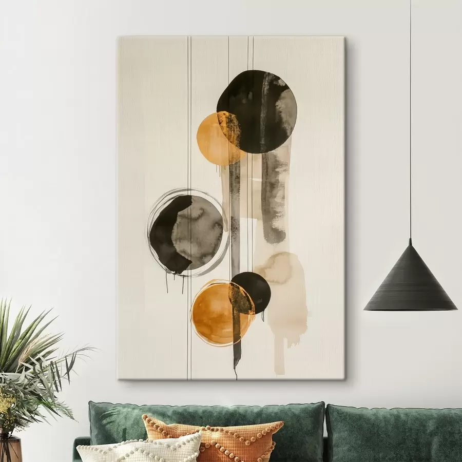 Obraz Abstraktní kruhy Č. s45780