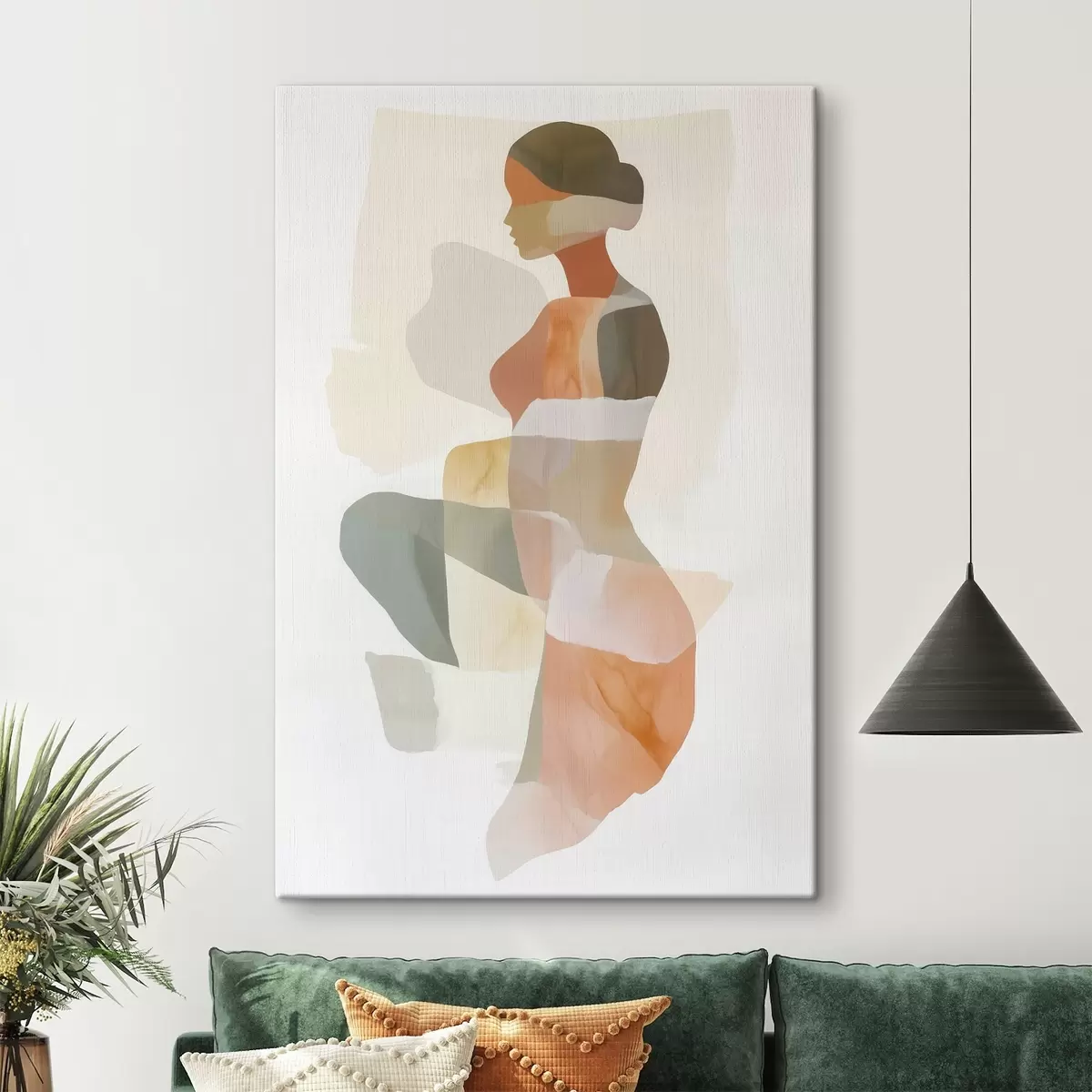 Obraz Abstraktní ženská silueta Č. s45992