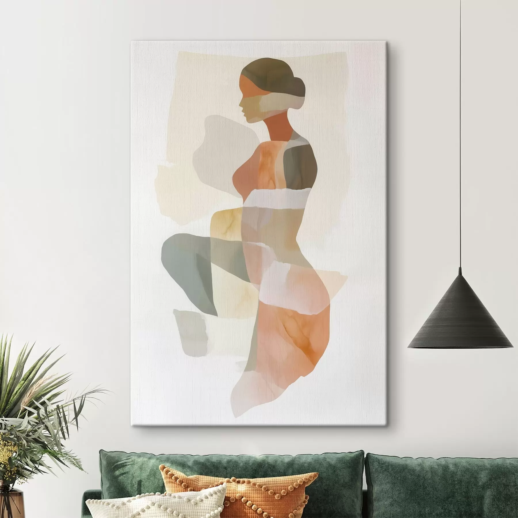 Obraz Abstraktní ženská silueta Č. s45992