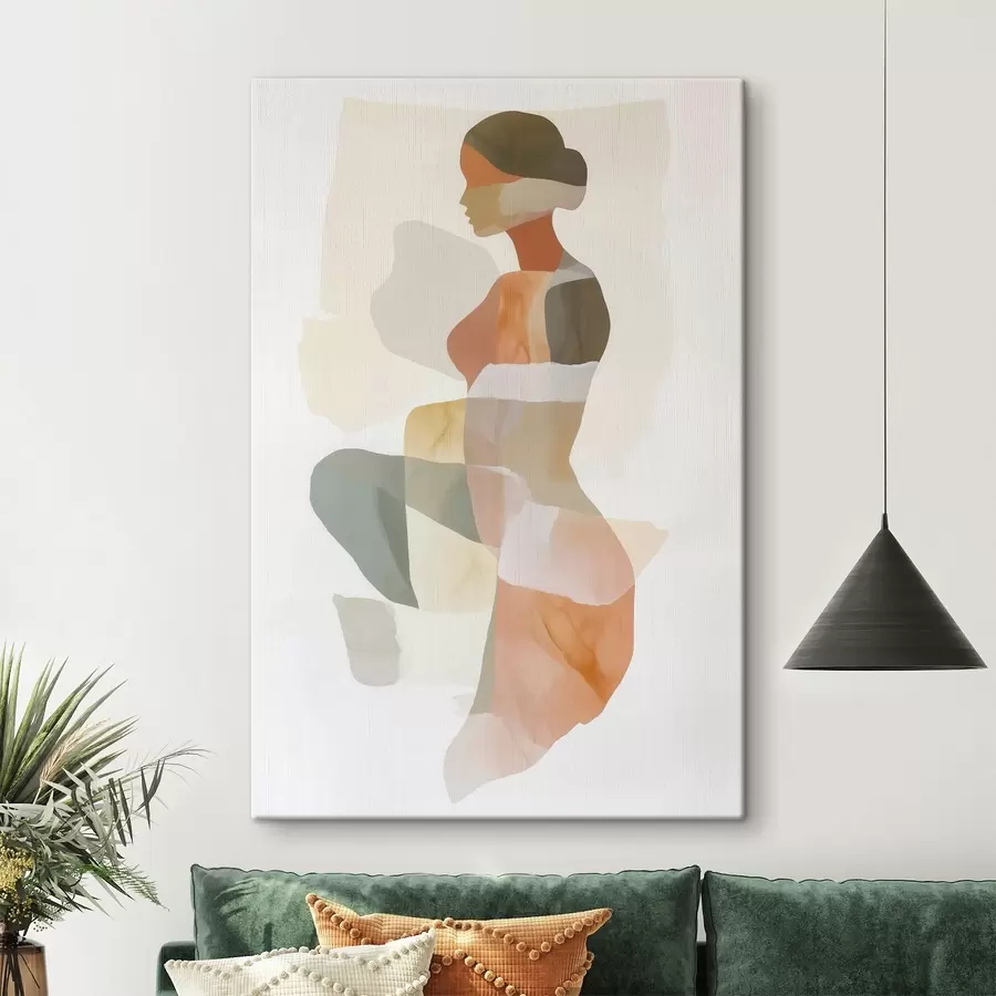 Obraz Abstraktní ženská silueta Č. s45992