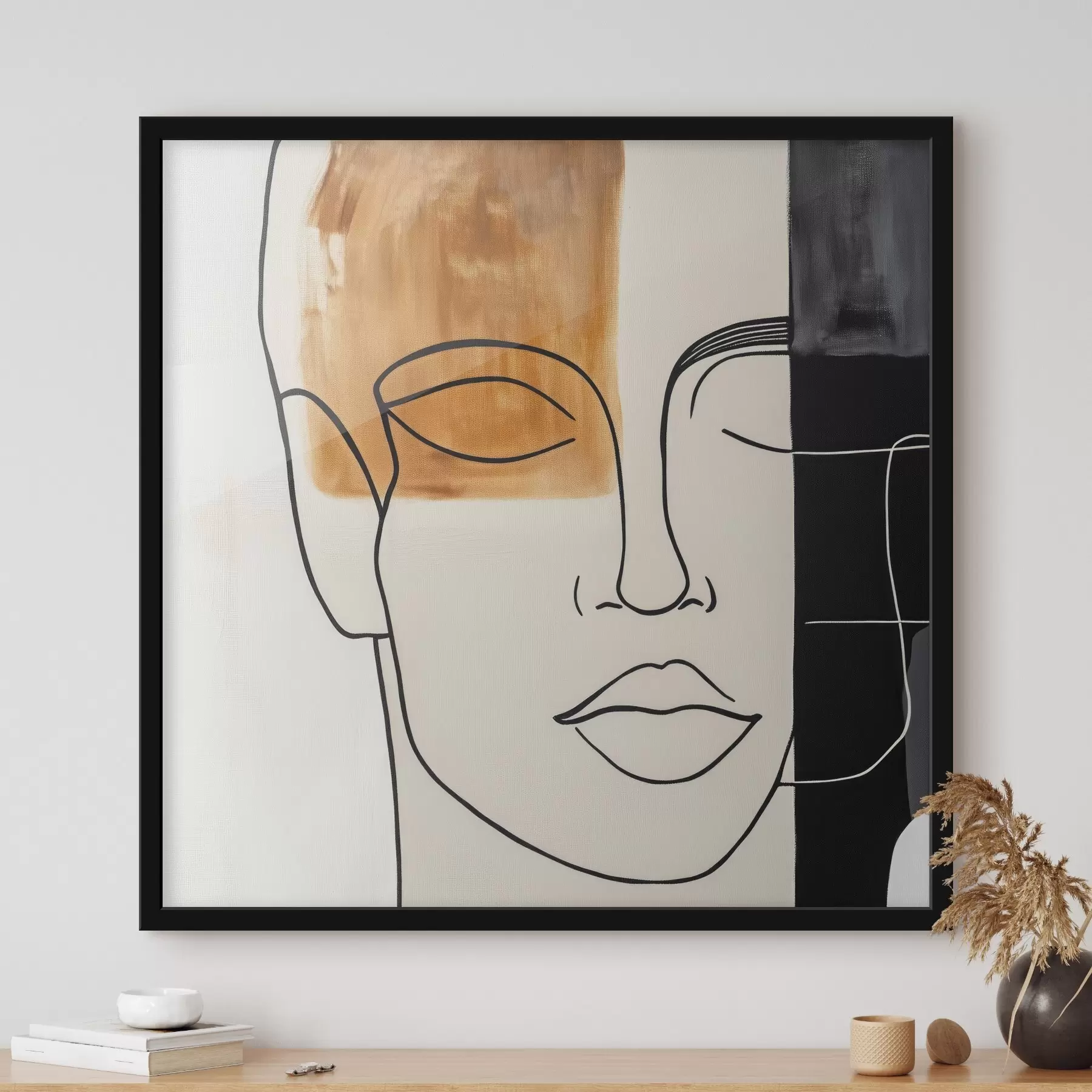 Fototapet Minimalistický abstraktní portrét f45986