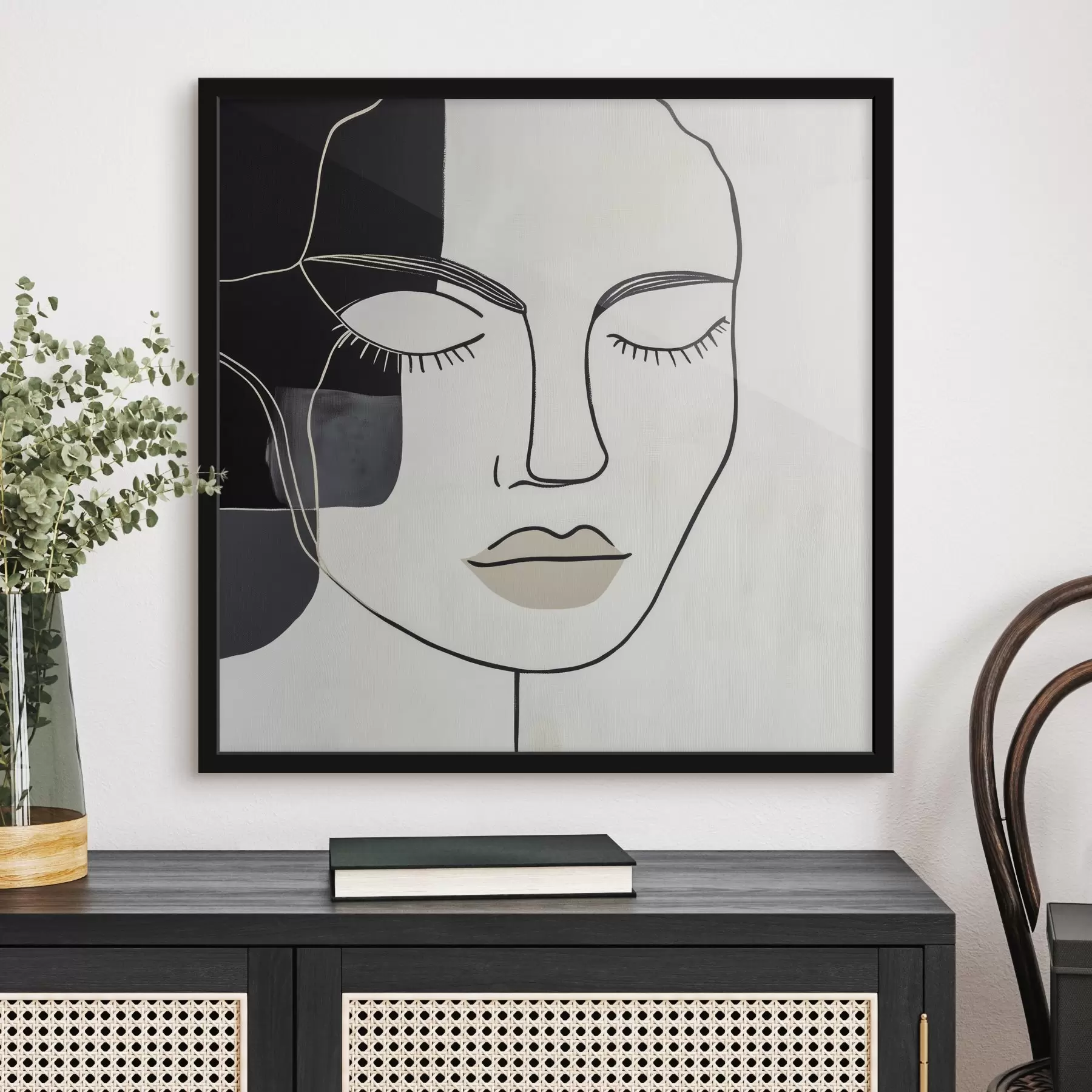 Fototapet Minimalistický abstraktní portrét f45987