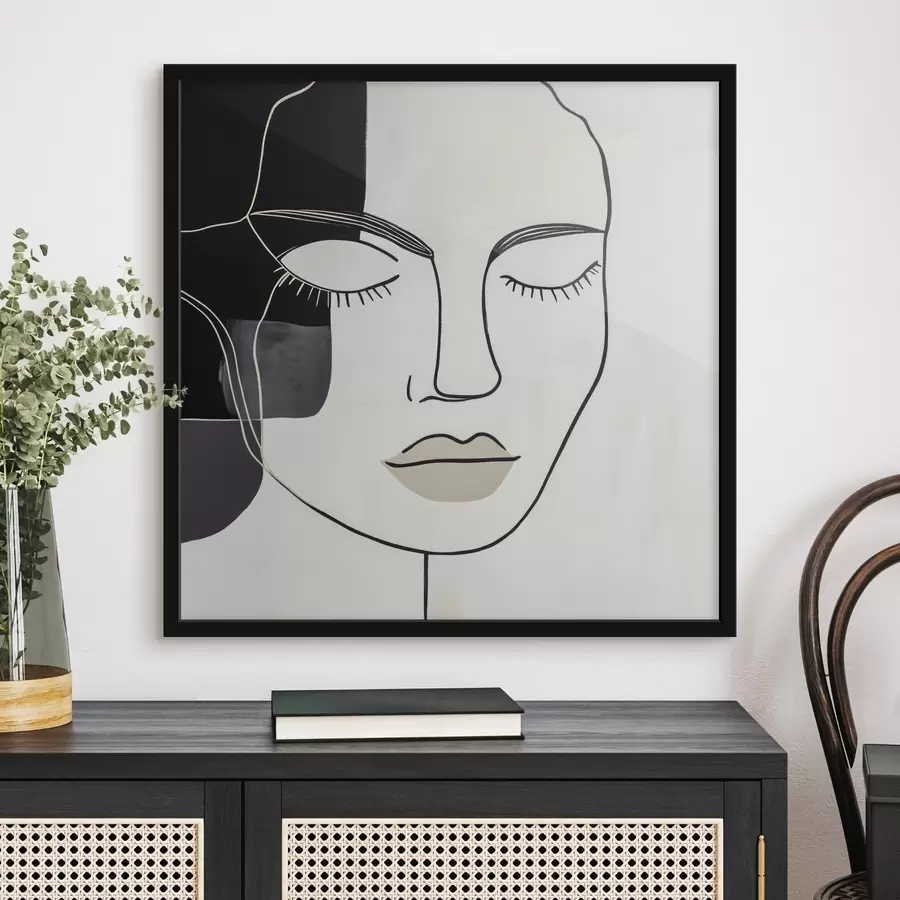 Fototapet Minimalistický abstraktní portrét f45987