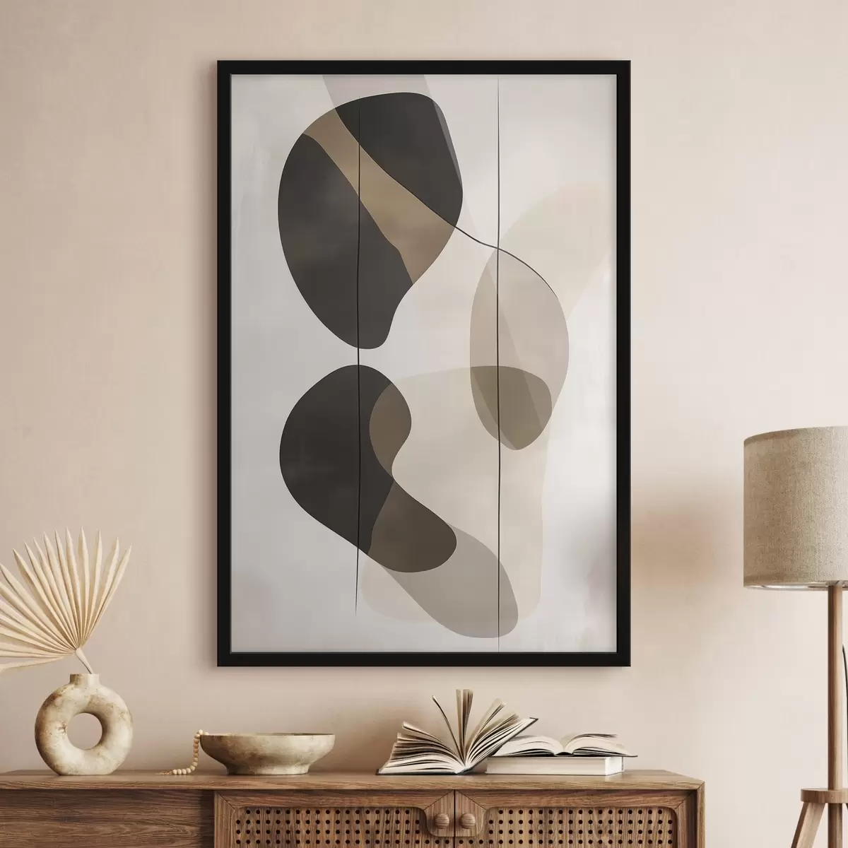 Poster Plovoucí abstraktní tvary f45991