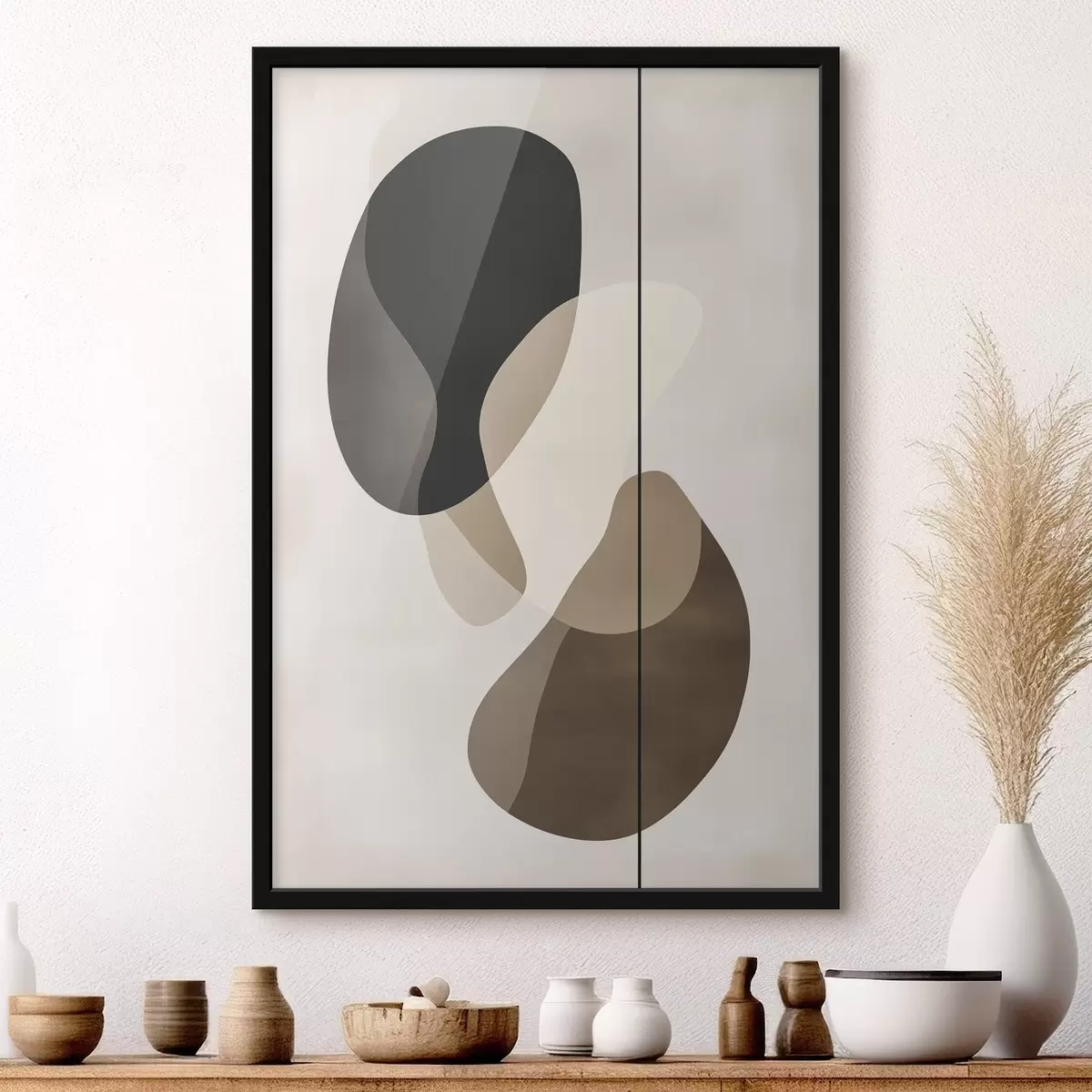 Poster Plovoucí abstraktní tvary f45994