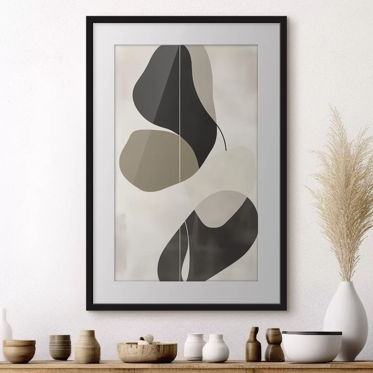 Poster Plovoucí abstraktní tvary f45995